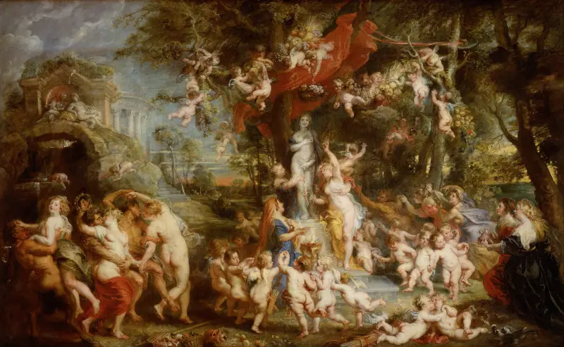The Feast of Venus, Figurative Painting by Peter Paul Rubens